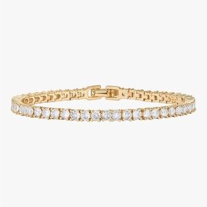Pavoi 14K Gold Plated 3mm Cubic Zirconia Tennis Bracelet